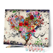 Cargar imagen en el visor de la galería, Pintar Por Números - Flores de Amor - Figuredart - Avanzado, Flores, Novedades