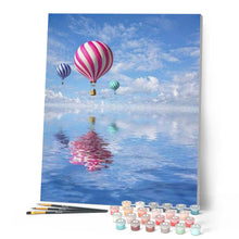 Cargar imagen en el visor de la galería, Pintar Por Números - Vuelo En Globo Aerostático - Figuredart - Paisajes