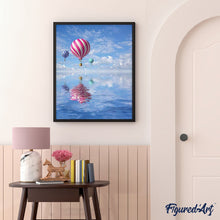 Cargar imagen en el visor de la galería, Pintar Por Números - Vuelo En Globo Aerostático - Figuredart - Paisajes