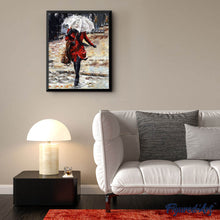 Cargar imagen en el visor de la galería, Pintar Por Números - Lluvia Y Paraguas - Figuredart - Romanticismo