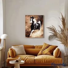 Cargar imagen en el visor de la galería, Gran caballo en blanco y negro