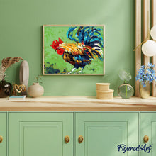 Cargar imagen en el visor de la galería, Pintar Por Números - Gallo - Figuredart - Animales, Intermedio, Novedades, Pájaros