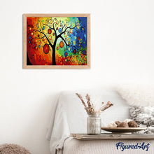 Cargar imagen en el visor de la galería, Pintar Por Números - Linternas Colgantes - Figuredart - Pintura Abstracta Árboles