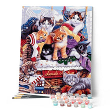 Cargar imagen en el visor de la galería, Pintar Por Números - Gatos - Figuredart - Animales Gatos
