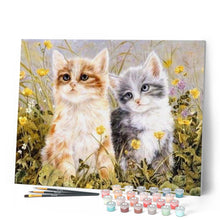Cargar imagen en el visor de la galería, Pintar Por Números - Dos Gatitos - Figuredart - Animales