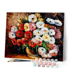 Cargar imagen en el visor de la galería, Pintar por números | Ramo de margaritas | Novedades Flores Avanzado | FiguredArt