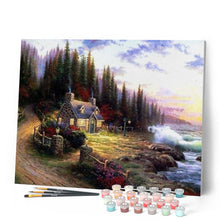 Cargar imagen en el visor de la galería, Pintar Por Números - La Nueva Cabaña De Campaña - Figuredart - Paisajes