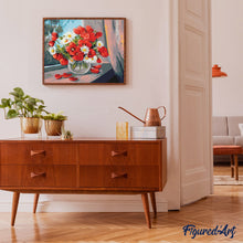 Cargar imagen en el visor de la galería, Pintar Por Números - Botella De Amapola - Figuredart - Flores