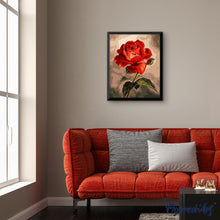 Cargar imagen en el visor de la galería, Pintar por números | Una hermosa rosa roja | Novedades Flores Fácil | FiguredArt
