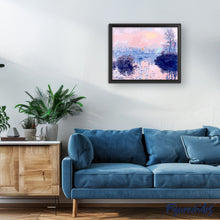 Cargar imagen en el visor de la galería, Pintar por números | Claude Monet - Puesta de sol en el Siena en Lavacourt | Novedades Paisajes Avanzado | FiguredArt