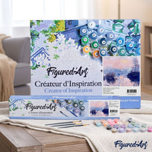 Cargar imagen en el visor de la galería, Pintar por números | Claude Monet - Puesta de sol en el Siena en Lavacourt | Novedades Paisajes Avanzado | FiguredArt