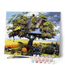 Cargar imagen en el visor de la galería, Pintar Por Números - Casa Del Árbol Fantasía - Figuredart - Paisajes Árboles