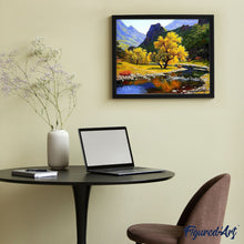 Cargar imagen en el visor de la galería, Pintar por números | Río en calma | Novedades Paisajes Montañas Avanzado | FiguredArt