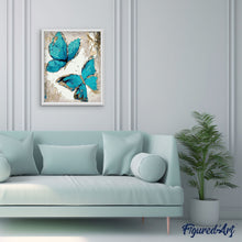 Cargar imagen en el visor de la galería, Pintar por números | El vuelo de las mariposas | Novedades Animales Mariposas Intermedio | FiguredArt