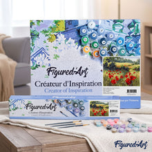 Cargar imagen en el visor de la galería, Pintar por números | Campo de amapolas | Novedades Paisajes Flores Intermedio | FiguredArt