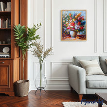 Cargar imagen en el visor de la galería, Pintar por números | Ramo multicolor campestre | Novedades Flores Avanzado | FiguredArt