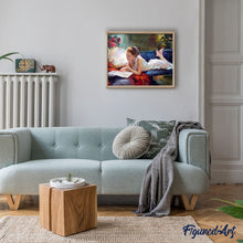 Cargar imagen en el visor de la galería, Pintar por números | Mujer leyendo | Novedades Romanticismo Fácil | FiguredArt
