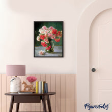 Cargar imagen en el visor de la galería, Pintar por números | Ramo de claveles | Novedades Flores Avanzado | FiguredArt