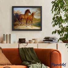 Cargar imagen en el visor de la galería, Pintar Por Números - Dos Caballos - Figuredart - Animales Caballos