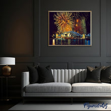Cargar imagen en el visor de la galería, Pintar Por Números - Fuegos Artificiales De Sydney - Figuredart - Ciudades