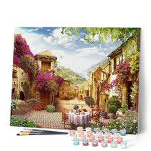 Cargar imagen en el visor de la galería, Pintar por números | Mesa puesta para el desayuno | Novedades Ciudades Paisajes Avanzado | FiguredArt