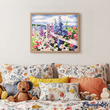 Cargar imagen en el visor de la galería, Pintar por números | Cerco de flores | Novedades Paisajes Flores Fácil | FiguredArt