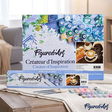 Cargar imagen en el visor de la galería, Pintar por números | Café y pan de leche | Novedades Cocina Fácil | FiguredArt