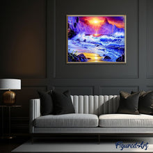 Cargar imagen en el visor de la galería, Pintar por números | Mar furioso | Novedades Paisajes Montañas Avanzado | FiguredArt