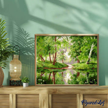 Cargar imagen en el visor de la galería, Pintar Por Números - Árboles Verdes - Figuredart - Paisajes Árboles