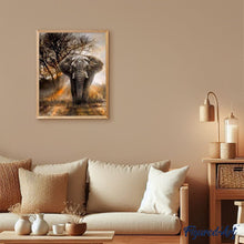 Cargar imagen en el visor de la galería, Pintar por números | Elefante solitario | Novedades Animales Elefantes Avanzado | FiguredArt