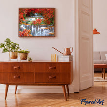 Cargar imagen en el visor de la galería, Pintar por números | La cascada | Novedades Paisajes Avanzado | FiguredArt
