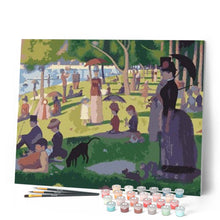 Cargar imagen en el visor de la galería, Pintar por números | Georges Seurat - Un domingo por la tarde en la isla de la Grande Jatte | Novedades Reproducción de obras de arte Paisajes Fácil | FiguredArt
