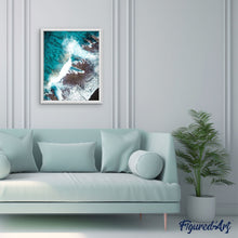 Cargar imagen en el visor de la galería, Pintar por números | La furia del mar | Novedades Paisajes Avanzado | FiguredArt