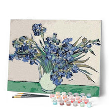 Cargar imagen en el visor de la galería, Pintar por números | Van Gogh - Iris No. 2 | Novedades Reproducción de obras de arte Flores Van Gogh Avanzado | FiguredArt