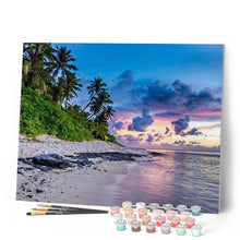 Cargar imagen en el visor de la galería, Pintar por números | En la playa | Novedades Paisajes Avanzado | FiguredArt