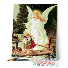 Cargar imagen en el visor de la galería, Pintar por números | Ángel y niños | Novedades Religión Avanzado | FiguredArt