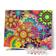 Cargar imagen en el visor de la galería, Pintar por números | Flores mágicas | Novedades pintura abstracta Avanzado | FiguredArt