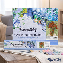Cargar imagen en el visor de la galería, Pintar por números | Van Gogh - Margueries y amapolas rojas | Novedades Flores Avanzado | FiguredArt