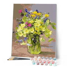 Cargar imagen en el visor de la galería, Pintar por números | Ramo de flores amarillas | Novedades Flores Intermedio | FiguredArt