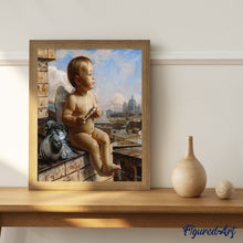 Cargar imagen en el visor de la galería, Pintar Por Números - Niño Del Ángel - Figuredart - Animales Pájaros Religión