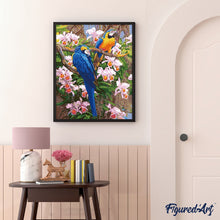 Cargar imagen en el visor de la galería, Pintar Por Números - Dos Loros - Figuredart - Animales