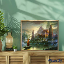Cargar imagen en el visor de la galería, Pintar Por Números - Castillo Y Veleros - Figuredart - Ciudades