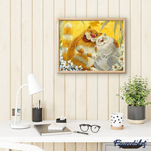 Cargar imagen en el visor de la galería, Pintar Por Números - Dos Gatos Que Se Abrazan - Figuredart - Animales Gatos
