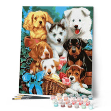 Cargar imagen en el visor de la galería, Pintar Por Números - Perros - Figuredart - Animales Perros