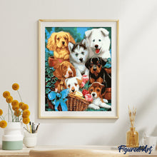 Cargar imagen en el visor de la galería, Pintar Por Números - Perros - Figuredart - Animales Perros