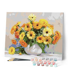 Cargar imagen en el visor de la galería, Pintar Por Números - Botella De Color Amarillo - Figuredart - Flores
