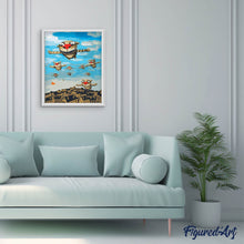 Cargar imagen en el visor de la galería, Pintar Por Números - Gato Volador - Figuredart - Gatos Infantil