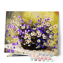 Cargar imagen en el visor de la galería, Pintar Por Números - Flores Azul Púrpura - Figuredart - Flores