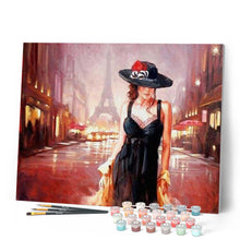 Cargar imagen en el visor de la galería, Pintar Por Números - Calles Femeninas De París - Figuredart - Ciudades Romanticismo