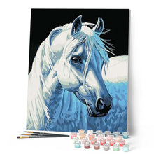 Cargar imagen en el visor de la galería, Pintar Por Números - Caballo Blanco 2 - Figuredart - Animales Caballos